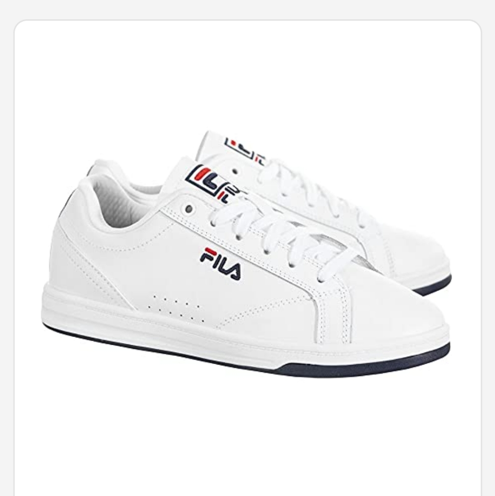 Fila Womens Reunion Leather Logo Sneakers Size 10 ~Like New!